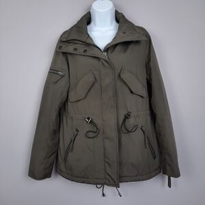 S13 NYC Military Green Anorak Utility Parka Field Jacket size Small